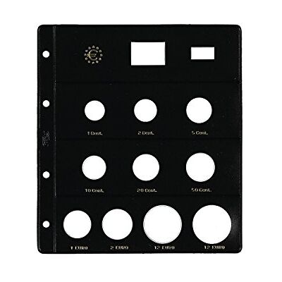 PARDO Pack de 12 fundas monedas euro, 10 alojamientos claraboya PARDO Pack de 12 fundas monedas euro, 10 alojamientos claraboya