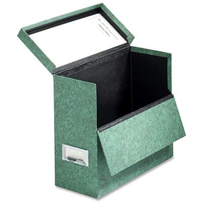 Globe-Weis Pendaflex Caja de transferencia de fibra de madera, tamaño carta, parte delantera caída, verde () Globe-Weis Pendaflex Caja de transferencia de fibra de madera, tamaño carta, parte delantera caída, verde ()