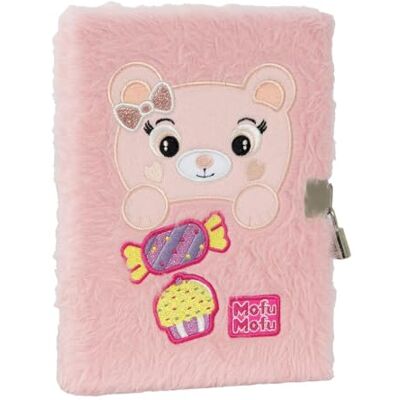 Franco Cosimo Panini Mofu Mofu Diario secreto con candado para niñas y niñas, tapa acolchada y pegatinas de colores, ideal para escribir pensamientos, 13 x 19 cm Franco Cosimo Panini Mofu Mofu Diario secreto con candado para niñas y niñas, tapa acolchada y pegatinas de colores, ideal para escribir pensamientos, 13 x 19 cm