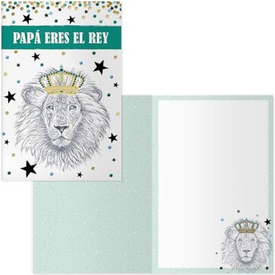 Desconocido Marca Rey León Tarjetas de Felicitación Día del Padre - Tarjetas de Felicitación Desconocido Marca Rey León Tarjetas de Felicitación Día del Padre - Tarjetas de Felicitación