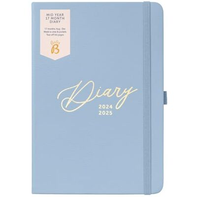 Busy B Agenda mediados de año Busy Life 17 meses Agosto 2024 Diciembre 2025 Azul Planificador semanal A5 de piel sintéticacon portabolígrafos, cierre elástico y bolsillos para guardar cosas Busy B Agenda mediados de año Busy Life 17 meses Agosto 2024 Diciembre 2025 Azul Planificador semanal A5 de piel sintéticacon portabolígrafos, cierre elástico y bolsillos para guardar cosas