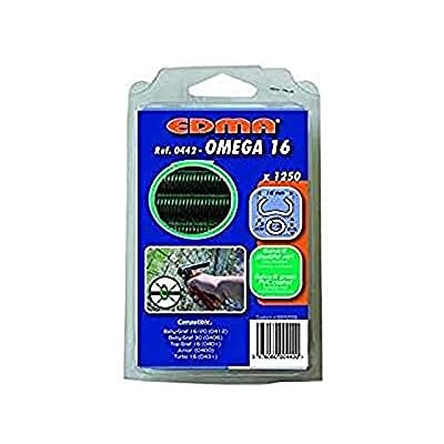Edma Anillos de valla Omega 16 Verde galvanizado 1250 piezas Edma Anillos de valla Omega 16 Verde galvanizado 1250 piezas