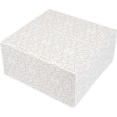 Garcia de Pou García de Pou 50 unidades Cajas Pastelería Sin Ventana 'Thepack' 250 G/M2 24X24X12 Cm Blanco Cartón Ondulado Nano-Micro Garcia de Pou García de Pou 50 unidades Cajas Pastelería Sin Ventana 'Thepack' 250 G/M2 24X24X12 Cm Blanco Cartón Ondulado Nano-Micro