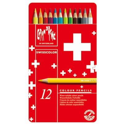 Caran d'Ache Swisscolor Lápices de colores hexagonales - Lápices de colores Caran d'Ache Swisscolor Lápices de colores hexagonales - Lápices de colores