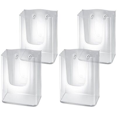 Sigel LH117 Porta-folletos de pared acrylic, con 1 compartimento, acrilico resistente a UV, para DL (4 unds) Sigel LH117 Porta-folletos de pared acrylic, con 1 compartimento, acrilico resistente a UV, para DL (4 unds)
