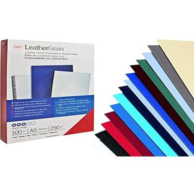 GBC CE040030 Portada de encuadernación ANTELOPE símil piel 250 grs DIN A4 (Pack 100) color rojo GBC CE040030 Portada de encuadernación ANTELOPE símil piel 250 grs DIN A4 (Pack 100) color rojo