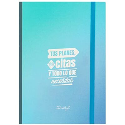 Mr. Wonderful Libreta con notas adhesivas azul Tus planes, tus citas y todo lo que necesitas Mr. Wonderful Libreta con notas adhesivas azul Tus planes, tus citas y todo lo que necesitas