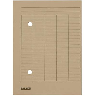 FALKEN Exacompta Ref 001F Archivadores de circulación, A4, 210 x 297 mm, papel manila reciclado de 250 g/m², 2 agujeros, 100 unidades, color gris FALKEN Exacompta Ref 001F Archivadores de circulación, A4, 210 x 297 mm, papel manila reciclado de 250 g/m², 2 agujeros, 100 unidades, color gris