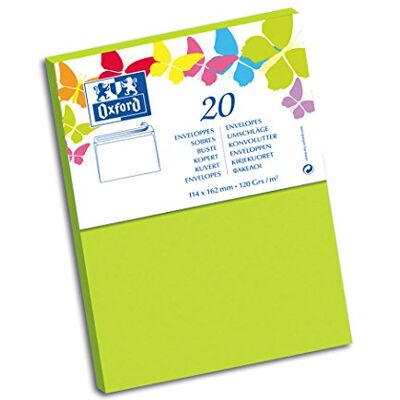 Oxford Correspondencia 10 paquetes Lote de 20 sobres Formato clásica Verde Anis Oxford Correspondencia 10 paquetes Lote de 20 sobres Formato clásica Verde Anis