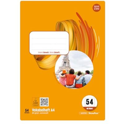 Staufen Style Cuaderno de ejercicios de vocabulario 5 cuadernos de ejercicios, 40 hojas cada uno, DIN A4, regla tamaño 54 (vocabulario con 2 separadores), papel de 80 g/m Staufen Style Cuaderno de ejercicios de vocabulario 5 cuadernos de ejercicios, 40 hojas cada uno, DIN A4, regla tamaño 54 (vocabulario con 2 separadores), papel de 80 g/m