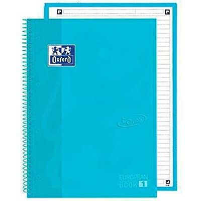 Oxford Cuaderno European Book School Azul Pastel A4 5 Piezas Oxford Cuaderno European Book School Azul Pastel A4 5 Piezas