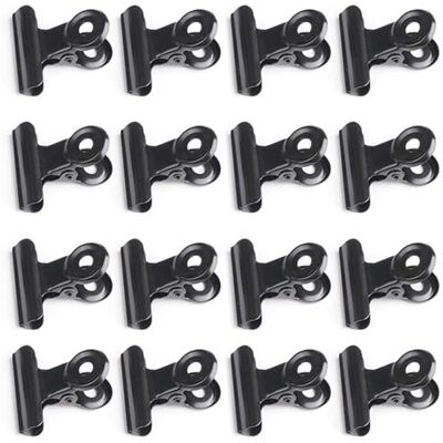Kendwing Pinzas Papeleria Metálicas,100 Piezas Abrazadera de Clip de Papel, Clips de Carpeta Pinzas Metalicas Negro Kendwing Pinzas Papeleria Metálicas,100 Piezas Abrazadera de Clip de Papel, Clips de Carpeta Pinzas Metalicas Negro