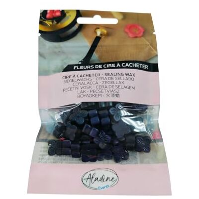 Aladine 72643 – 60 perlas de cera para ocultar – azul zafiro nacarado – para crear sello de cera – flores de cera – hacer parte de boda, nacimiento, letras, correos, menús y regalos – 72643 Aladine 72643 – 60 perlas de cera para ocultar – azul zafiro nacarado – para crear sello de cera – flores de cera – hacer parte de boda, nacimiento, letras, correos, menús y regalos – 72643