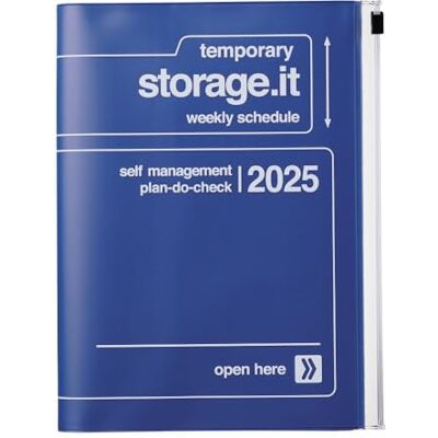 MARK'S(マークス) MARK'S Agenda de bolsillo 2024/2025 A5 vertical, almacenamiento, azul marino: de septiembre de 2024 a diciembre de 2025 MARK'S(マークス) MARK'S Agenda de bolsillo 2024/2025 A5 vertical, almacenamiento, azul marino: de septiembre de 2024 a diciembre de 2025