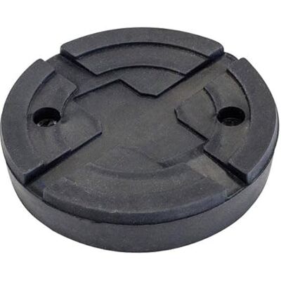 CLAS Equipements Sello de goma redondo con placa metálica de 125 x 26 mm CLAS Equipements Sello de goma redondo con placa metálica de 125 x 26 mm