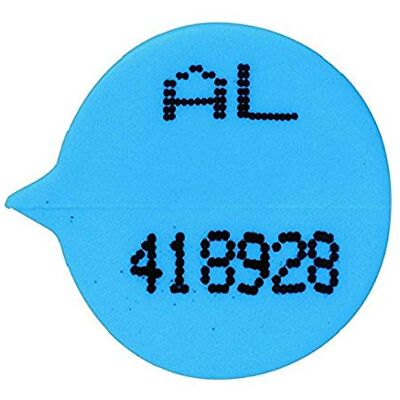 GoSecure Sellos de seguridad numerados redondos azules (paquete de 500) S3B GoSecure Sellos de seguridad numerados redondos azules (paquete de 500) S3B