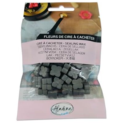Aladine 72653 – 60 perlas de cera para ocultar – color topo – para crear sello de cera – flores de cera – hacer parte de boda, nacimiento, letras, correos, menús y regalos – 72653 Aladine 72653 – 60 perlas de cera para ocultar – color topo – para crear sello de cera – flores de cera – hacer parte de boda, nacimiento, letras, correos, menús y regalos – 72653