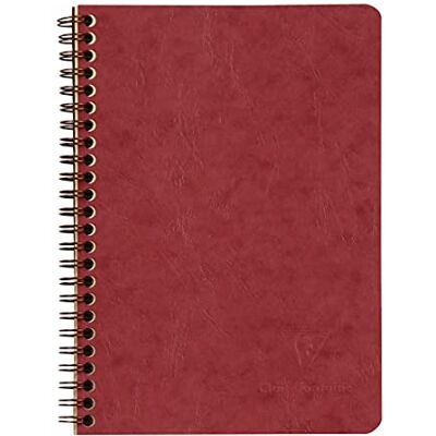 Clairefontaine Un Carnet à Pochettes Spiralé Rouge A5 14,8x21 cm 120 Pages Détachables Lignées Papier Blanc 90 g Couverture Carte Lustrée Grain Cuir Collection Age Bag Clairefontaine Un Carnet à Pochettes Spiralé Rouge A5 14,8x21 cm 120 Pages Détachables Lignées Papier Blanc 90 g Couverture Carte Lustrée Grain Cuir Collection Age Bag