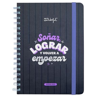 Mr. Wonderful Agenda Wonder 2025 Semanal Soñar, lograr y volver a empezar Incluye 8 Hojas de Pegatinas y Bloc de Notas Adhesivas Mr. Wonderful Agenda Wonder 2025 Semanal Soñar, lograr y volver a empezar Incluye 8 Hojas de Pegatinas y Bloc de Notas Adhesivas