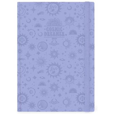 Legami Planificador diaria Maxi 2027, Cosmic Lilac, 12 meses, cierre con banda elástica, calendario de enero de 2027 a diciembre de 2027, hecho de papel certificado por FSC, 19,5 x 26,5 cm Legami Planificador diaria Maxi 2027, Cosmic Lilac, 12 meses, cierre con banda elástica, calendario de enero de 2027 a diciembre de 2027, hecho de papel certificado por FSC, 19,5 x 26,5 cm