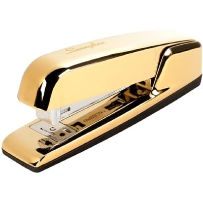 Swingline Engrapadora, capacidad para 30 hojas, grapadora comercial 747, sin atascos, metal, cromo dorado (74721) Swingline Engrapadora, capacidad para 30 hojas, grapadora comercial 747, sin atascos, metal, cromo dorado (74721)