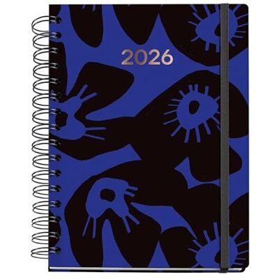 Miquelrius Agenda 2026 día por página, Tamaño 164 x 218 mm, Planificación diaria, Doble espiral, Cubierta cartón plastificado, Papel 100 g/m², 6 idiomas, Stickers, Colección Marguerita, Bloom Miquelrius Agenda 2026 día por página, Tamaño 164 x 218 mm, Planificación diaria, Doble espiral, Cubierta cartón plastificado, Papel 100 g/m², 6 idiomas, Stickers, Colección Marguerita, Bloom