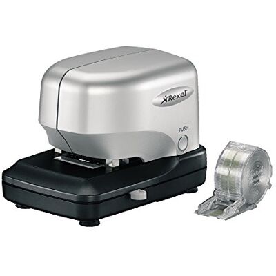Rexel Grapadora eléctrica modelo STELLA 30 color plata/negro Rexel Grapadora eléctrica modelo STELLA 30 color plata/negro