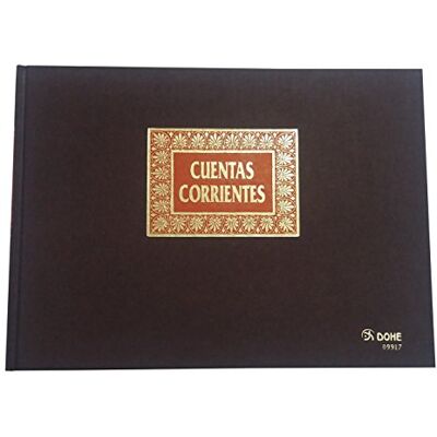 DOHE Libro de contabilidad, cuentas corrientes, folio apaisado DOHE Libro de contabilidad, cuentas corrientes, folio apaisado
