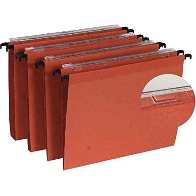Esselte Kori Carpetas colgantes papel kraft, color naranja, 25 unidades Esselte Kori Carpetas colgantes papel kraft, color naranja, 25 unidades