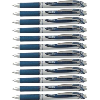 Pentel Roller retráctil Energel de color azul marino Pentel Roller retráctil Energel de color azul marino