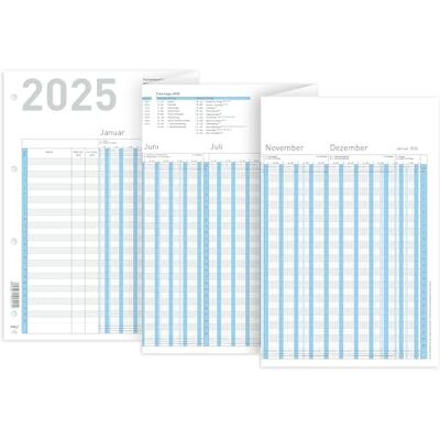 RNKVERLAG Planificador de vacaciones 2025, 10 calendarios 1000 x 297 mm, con fechas de vacaciones, días festivos legales y regionales, para hasta 26 empleados, plegado en DIN A4 RNKVERLAG Planificador de vacaciones 2025, 10 calendarios 1000 x 297 mm, con fechas de vacaciones, días festivos legales y regionales, para hasta 26 empleados, plegado en DIN A4
