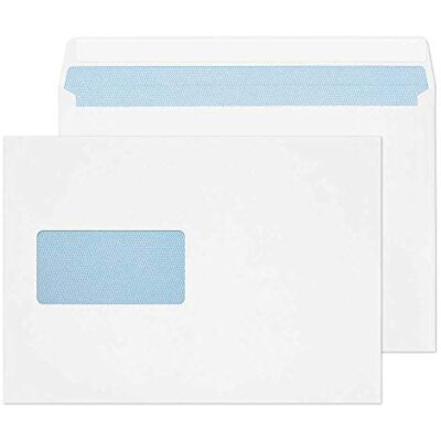 Blake Everyday sobres C5 (16.2 x 22.9cm) 500 unidades 100 g/m² certifcado PEFC y sostenible sobres blancos con tira autoadhesiva con ventana papelería para oficinas modelo Blake Everyday sobres C5 (16.2 x 22.9cm) 500 unidades 100 g/m² certifcado PEFC y sostenible sobres blancos con tira autoadhesiva con ventana papelería para oficinas modelo