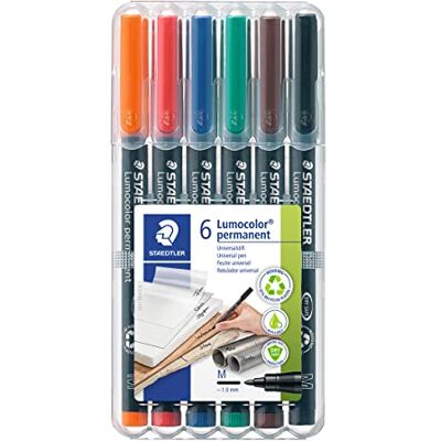 STAEDTLER -317 ST Estuche con rotuladores, Colores, (317 WP6) STAEDTLER -317 ST Estuche con rotuladores, Colores, (317 WP6)