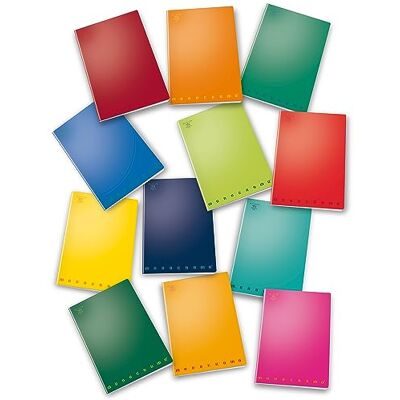Pigna Cuaderno Maxi (A4) con Rayas 10 "Cuadros Grandes para Elementos, Multicolor () Pigna Cuaderno Maxi (A4) con Rayas 10 "Cuadros Grandes para Elementos, Multicolor ()