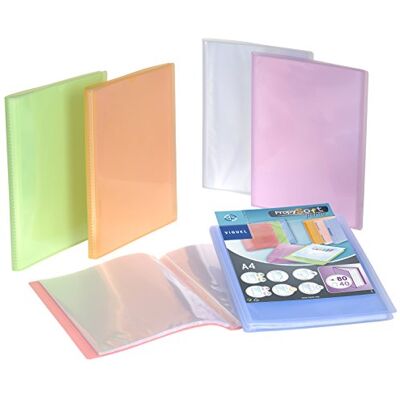 Viquel PropySoft 096944-04 Encuadernación personalizable, formato A4, colores aleatorios 80 fundas Viquel PropySoft 096944-04 Encuadernación personalizable, formato A4, colores aleatorios 80 fundas