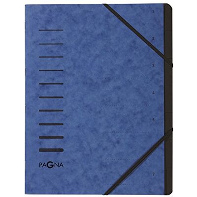 Pagna Carpeta clasificadora, 7 compartimentos, color azul 7-teilig Pagna Carpeta clasificadora, 7 compartimentos, color azul 7-teilig