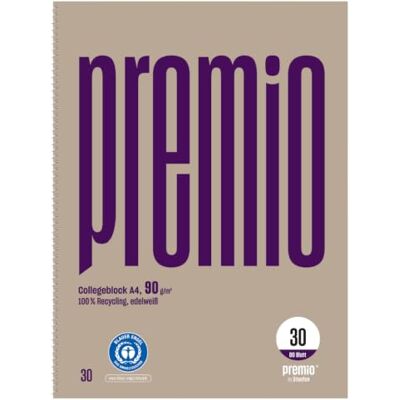 Staufen Premio Cuaderno (5 unidades, 80 hojas, DIN A4, en blanco) Lineatur 30 Papel reciclado 100% certificado con el Ángel Azul, esquinas redondeadas, papel de 90 g/m² Staufen Premio Cuaderno (5 unidades, 80 hojas, DIN A4, en blanco) Lineatur 30 Papel reciclado 100% certificado con el Ángel Azul, esquinas redondeadas, papel de 90 g/m²