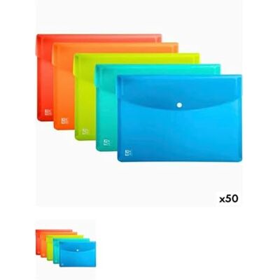 Oxford Carpeta Portafolios Urban Multicolor A4 Polipropileno Broche 5 Piezas (50 Unidades) Oxford Carpeta Portafolios Urban Multicolor A4 Polipropileno Broche 5 Piezas (50 Unidades)