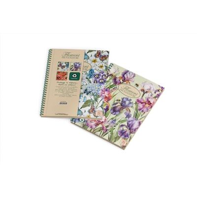 Pigna , Flores de la Naturaleza encuadernadora de espiral de lados cortos, 22,5x 29,7 cm., cuadrados interiores de 5 mm. con cabecera, papel reciclado, 3 unid. Pigna , Flores de la Naturaleza encuadernadora de espiral de lados cortos, 22,5x 29,7 cm., cuadrados interiores de 5 mm. con cabecera, papel reciclado, 3 unid.
