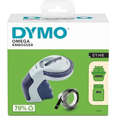 Dymo Omega rotuladora de estampación Rotuladora de estampación pequeña con sistema de giro y clic y diseño ergonómico Para uso doméstico y proyectos de manualidades (€ÑÅÆ y Ø) Dymo Omega rotuladora de estampación Rotuladora de estampación pequeña con sistema de giro y clic y diseño ergonómico Para uso doméstico y proyectos de manualidades (€ÑÅÆ y Ø)