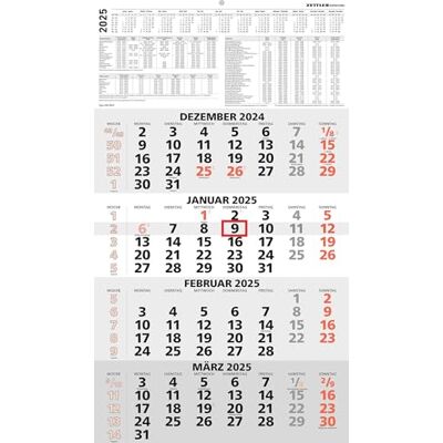 Zettler Calendario de 4 meses 2025 rojo, 33 x 45 cm, calendario de oficina con vista anual, deslizador de fecha, plegable, 4 meses de un vistazo, días festivos de/AT/CH y calendario alemán Zettler Calendario de 4 meses 2025 rojo, 33 x 45 cm, calendario de oficina con vista anual, deslizador de fecha, plegable, 4 meses de un vistazo, días festivos de/AT/CH y calendario alemán