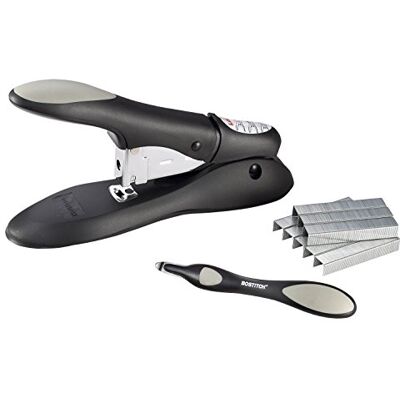 Bostitch Office Personal Kit de grapadora resistente sin atascos, 60 hojas, incluye removedor de grapas estilo empuje, color negro (PHD-60R) Bostitch Office Personal Kit de grapadora resistente sin atascos, 60 hojas, incluye removedor de grapas estilo empuje, color negro (PHD-60R)