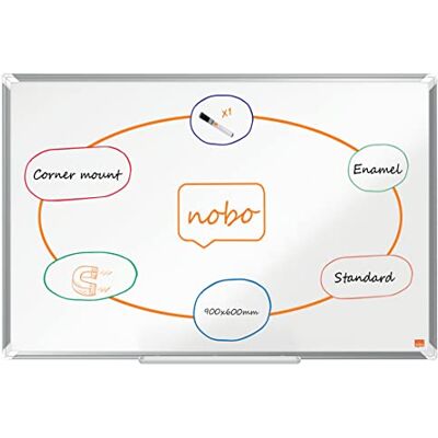 Nobo Pizarra Magnética de Acero Vitrificado Premium Plus de 900X600Mm Nobo Pizarra Magnética de Acero Vitrificado Premium Plus de 900X600Mm