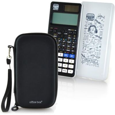office box Calculadora Científica de 552 Funciones, Doble alimentación por batería Solar y de Botón, Pantalla 10+2 dígitos, Cubierta Protectora, Apta para la PAU (Blanco + Protector) office box Calculadora Científica de 552 Funciones, Doble alimentación por batería Solar y de Botón, Pantalla 10+2 dígitos, Cubierta Protectora, Apta para la PAU (Blanco + Protector)
