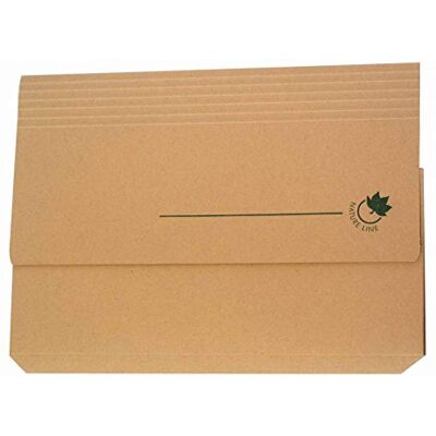 Oxford – Lote de 10 fundas VIP 24 x 32 cm, papel kraft de 240 g, capacidad para 200 hojas, color crudo Oxford – Lote de 10 fundas VIP 24 x 32 cm, papel kraft de 240 g, capacidad para 200 hojas, color crudo