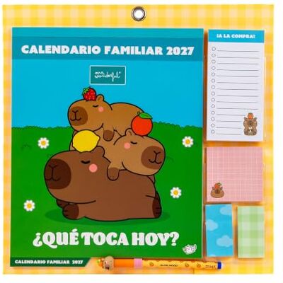 Mr. Wonderful Calendario De Pared Magnético Familiar 2027 ¿Qué Toca Hoy? Organizador Mensual Con Columnas Por Miembro, Pegatinas, Notas Adhesivas Y Boli Borrable Papel FSC 34x34 cm Mr. Wonderful Calendario De Pared Magnético Familiar 2027 ¿Qué Toca Hoy? Organizador Mensual Con Columnas Por Miembro, Pegatinas, Notas Adhesivas Y Boli Borrable Papel FSC 34x34 cm