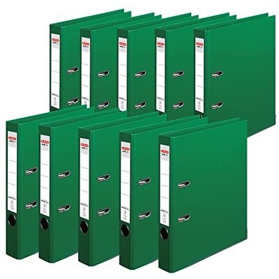herlitz maX.File Protect+ 10834760 Carpeta (A4, lomo de 5 cm, 10 unidades, polipropileno), color verde herlitz maX.File Protect+ 10834760 Carpeta (A4, lomo de 5 cm, 10 unidades, polipropileno), color verde