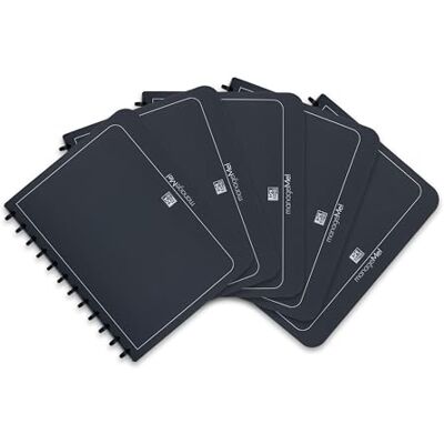 Oxford Elba ManageMe! carpeta de anillas 5 piezas carbón Oxford Elba ManageMe! carpeta de anillas 5 piezas carbón