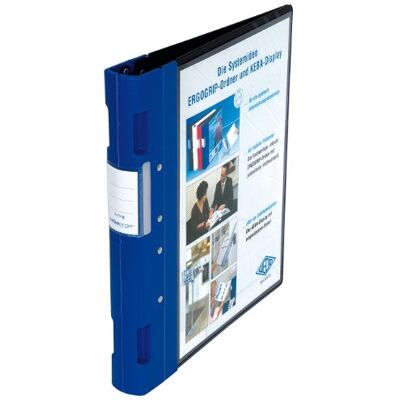 Wedo 0 Archivador plástico con cierre ergonómico A4 4 anillas 40 mm color azul Wedo 0 Archivador plástico con cierre ergonómico A4 4 anillas 40 mm color azul