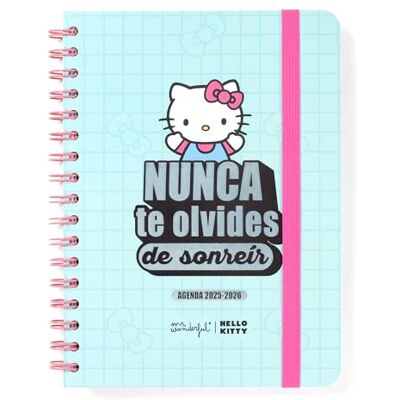 Mr. Wonderful Mr.Wonderful Agenda Escolar 2025-26 Hello Kitty x Nunca te olvides de sonreír Mr. Wonderful Mr.Wonderful Agenda Escolar 2025-26 Hello Kitty x Nunca te olvides de sonreír